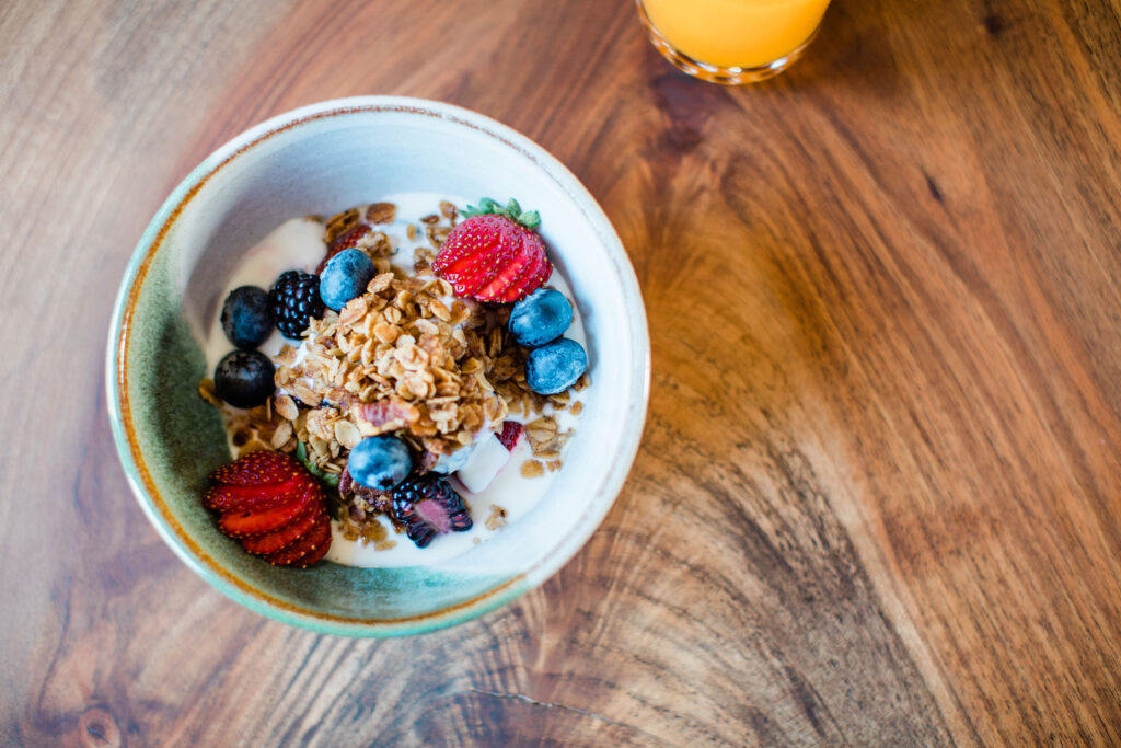 Complimentary breakfast for guests at Post Ranch Inn in Big Sur, California