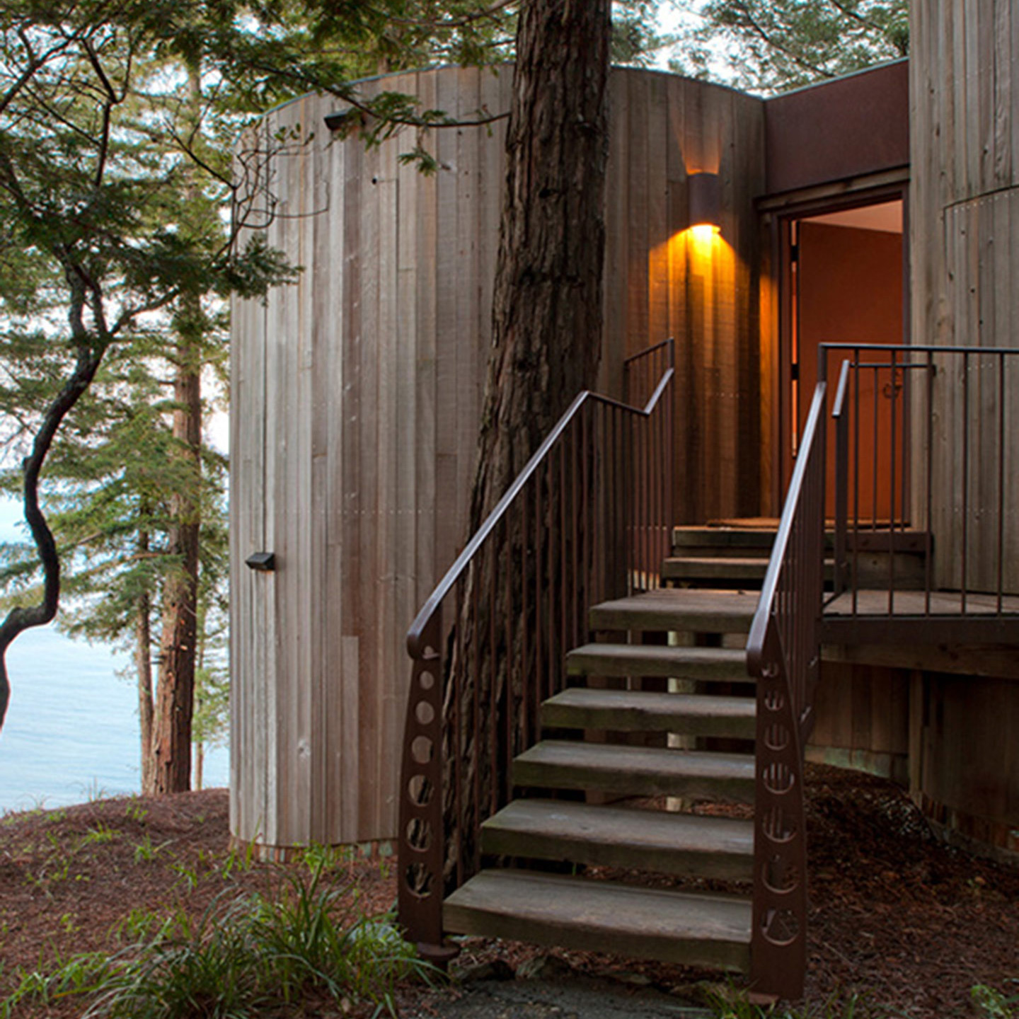Sustainable architecture at Post Ranch Inn in Big Sur, California