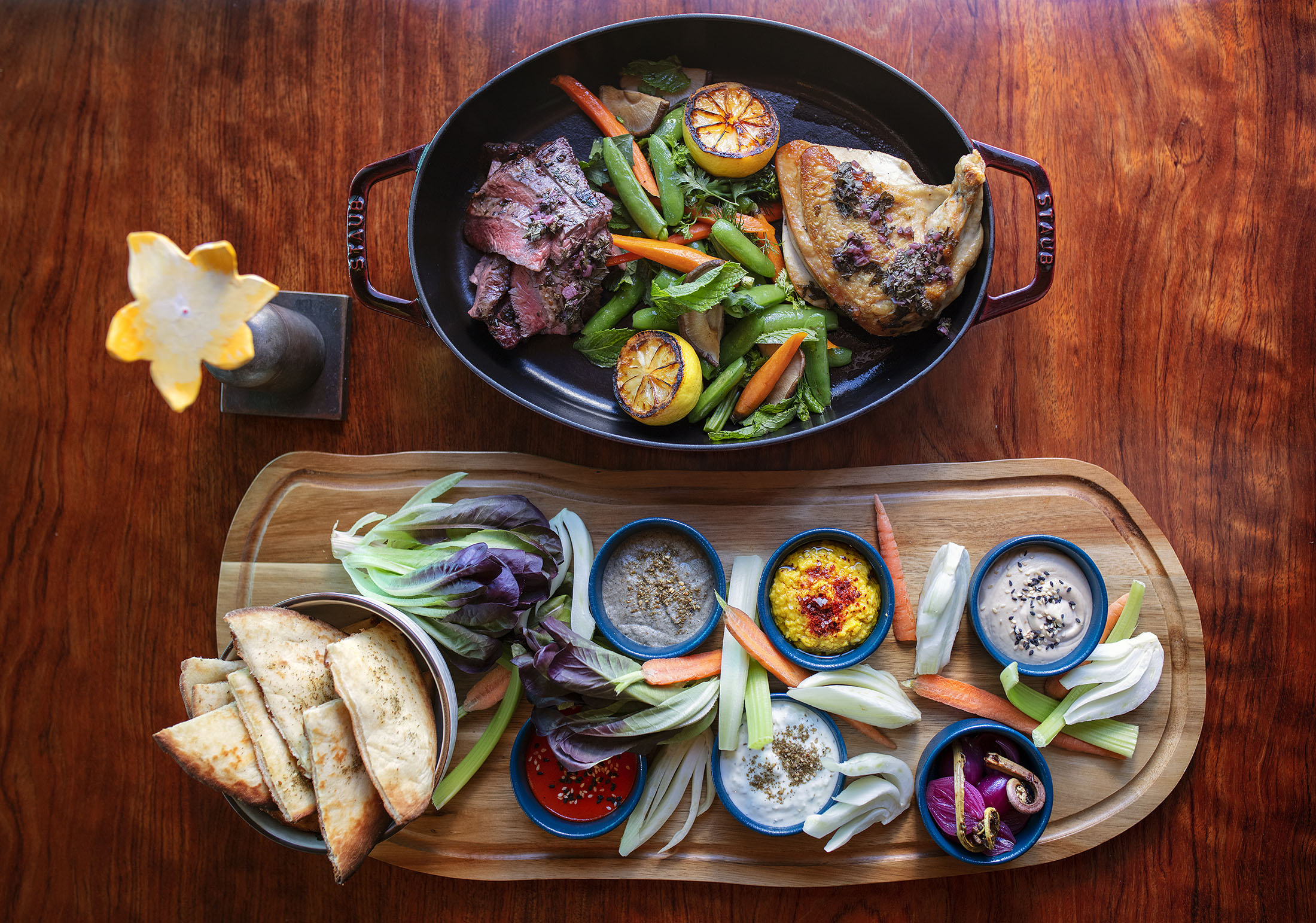 Prix-fixe lunch menu at Sierra Mar restaurant near Carmel, California