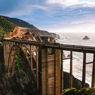 Bixby Bridge on Highway 1 in California