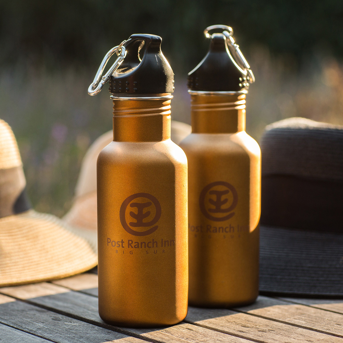 Reusable stainless steel water bottles